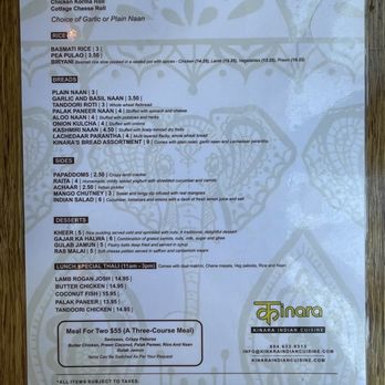 Kinara Indian Cuisine - Menu - Indian Near Me - Vancouver, British Columbia Kinara Indian Cuisine - Menu - Indian Near Me - Vancouver, British Columbia