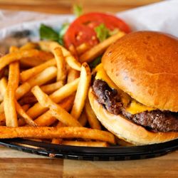 Secret Shawarma - Cheese burger with fries