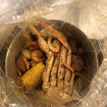 Shake Shake Seafood - 1/2 crab. 1/2 shrimp + sausage with Shake Shake house mix. Phenomenal flavor. - Seafood Near Me - Pineville, North Carolina