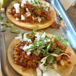 Tacos (chicken and al pastor)