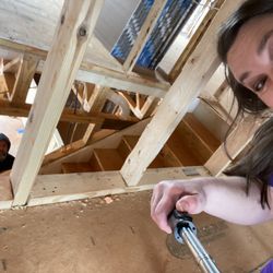 Steamatic of Greater Greenville - Marketing manager, Tiffany Weathers, on site with Project Manager, John Aveiro, getting social media content!