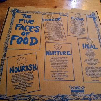 Flatbread Company - Great writing on the boxes - Pizza Near Me - Paia, Hawaii Flatbread Company - Great writing on the boxes - Pizza Near Me - Paia, Hawaii