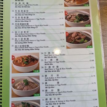 Mien Nghia Noodle Express - Menu 8/2023 - Chinese Near Me - Rosemead, California