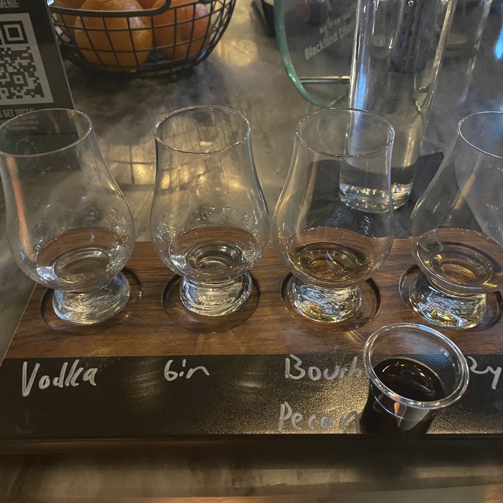 Blackland Distillery - Tasting after the tour - Cocktail Bars Near Me - Fort Worth, Texas