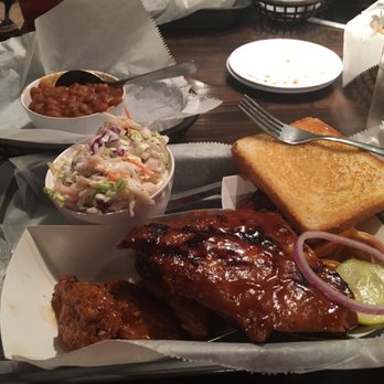 Mark's Feed Store - #1 with brisket, honey wings, ribs, pulled pork. Coleslaw and baked beans on the side. - Barbeque Near Me - Elizabethtown, Kentucky Mark's Feed Store - #1 with brisket, honey wings, ribs, pulled pork. Coleslaw and baked beans on the side. - Barbeque Near Me - Elizabethtown, Kentucky