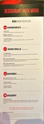 Menu photo 1 RA Sushi New York, NY Menu photo 1 RA Sushi New York, NY