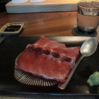 Si Sushi - Blue fin tuna next to the spine, complimentary.  Scrape the meat off the bone. - Sushi Bars Near Me - Punta de Mita, NAY