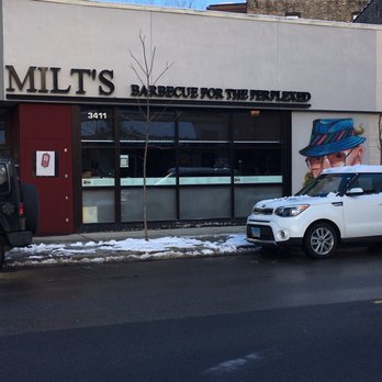 Milt's Barbecue for the Perplexed - Front door of Milt's BBQ. - Barbeque Near Me - Chicago, Illinois