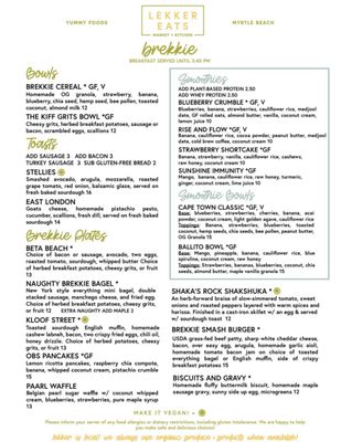 Menu photo 2 Lekker Eats Myrtle Beach, SC