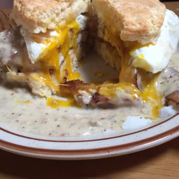 Denver Biscuit Co. - Broadway - The Franklin with a fried egg - Breakfast & Brunch Near Me - Denver, Colorado