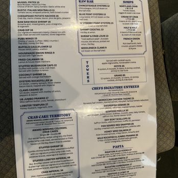 By The Docks Restaurant - Menu front. - Seafood Near Me - Middle River, Maryland By The Docks Restaurant - Menu front. - Seafood Near Me - Middle River, Maryland