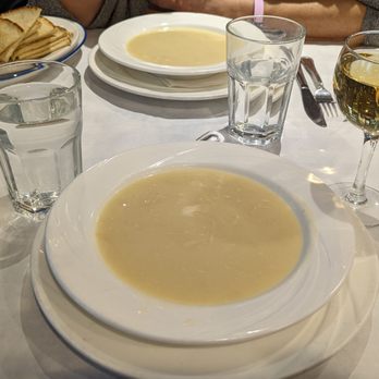 The Greek Kitchen - Avgolemono soup (one size), yummy - Greek Near Me - New York, New York The Greek Kitchen - Avgolemono soup (one size), yummy - Greek Near Me - New York, New York