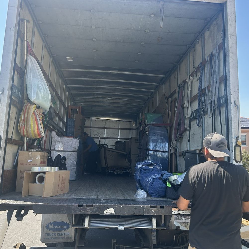Movers R Here - Truck inside - Movers Near Me - Newark, California Movers R Here - Truck inside - Movers Near Me - Newark, California