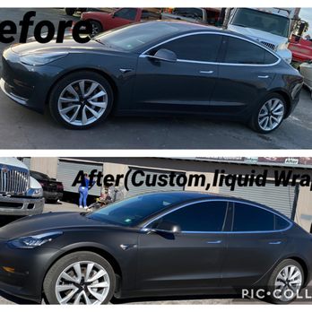 Badillo’s body shop - 2018 Tesla Model 3 Custom Flat Black liquid wrap - Body Shops Near Me - North Las Vegas, Nevada Badillo’s body shop - 2018 Tesla Model 3 Custom Flat Black liquid wrap - Body Shops Near Me - North Las Vegas, Nevada