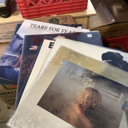 A previous collection of albums. Peppermint Pig 12" from Cocteau Twins. Score on that one! A previous collection of albums. Peppermint Pig 12" from Cocteau Twins. Score on that one!