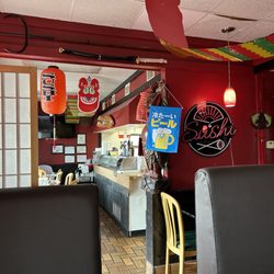 888 Sushi - Front counter from booth I was sitting