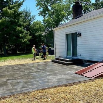 GGF Landscape Group LLC - a patio being installed - Landscaping Near Me - Flourtown, Pennsylvania