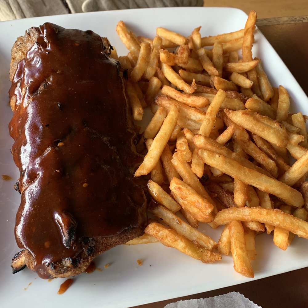 The Upper Room Kitchen - Half Rack of Ribs + French Fries - New American Near Me - Tracy, California The Upper Room Kitchen - Half Rack of Ribs + French Fries - New American Near Me - Tracy, California