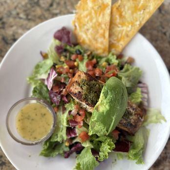 Bahama Breeze - Salmon Tostada Salad - Bars Near Me - Kennesaw, Georgia Bahama Breeze - Salmon Tostada Salad - Bars Near Me - Kennesaw, Georgia