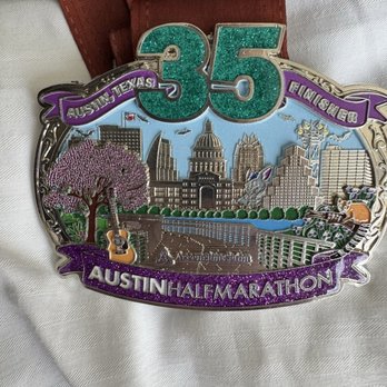 Austin Marathon and Half Marathon - 2026 half marathon medal. - Races & Competitions Near Me