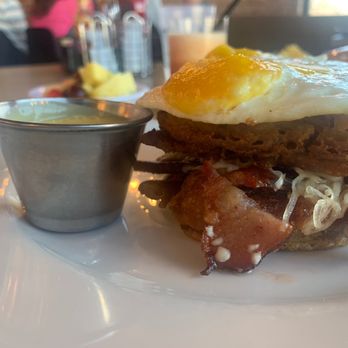 Bramble - 3 Sirens Restaurant Group - Eggs Benedict was unique and delicious - Breakfast & Brunch Near Me - Tulsa, Oklahoma