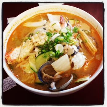 Foo Foo Tei - 16. Seafood Ramen with miso base. - Tapas/Small Plates Near Me - Hacienda Heights, California Foo Foo Tei - 16. Seafood Ramen with miso base. - Tapas/Small Plates Near Me - Hacienda Heights, California