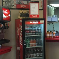 Drink area and menu listed above