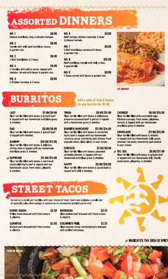 Menu photo 1 La Casa Del Sol - Houma Houma, LA Menu photo 1 La Casa Del Sol - Houma Houma, LA