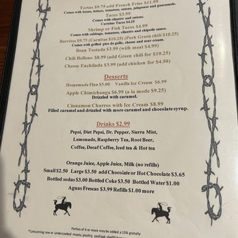El Corral On 66 - Menu - Mexican Near Me - Williams, Arizona El Corral On 66 - Menu - Mexican Near Me - Williams, Arizona