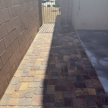 Bud's Affordable Landscaping - After Completion pavers for backyard entryway looks amazing! - Landscaping Near Me