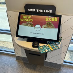 Ordering kiosk.