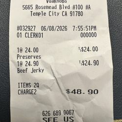 Charged 1 lb per item