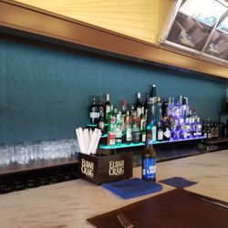 Caffe Milano - Behind the bar. Decor is in process