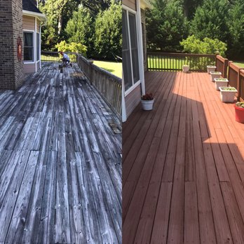 Robinson Painting - Before and After Exterior DeckSolid Stain - Painters Near Me - Alabaster, Alabama Robinson Painting - Before and After Exterior DeckSolid Stain - Painters Near Me - Alabaster, Alabama