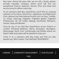 Lastman's Bad Boy Burlington - Proof of "made in canada" claim