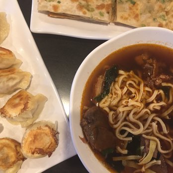 101 Noodle Express - Shrimp & Pork Dumplings, Scallion Pancake and Spicy Beef Noodle Soup - Chinese Near Me - Alhambra, California
