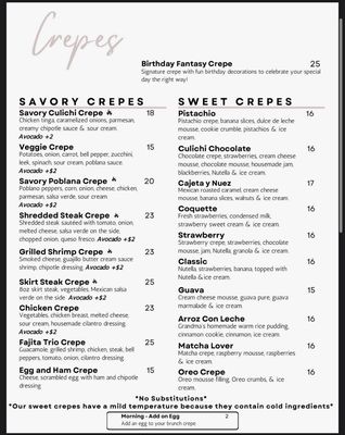Menu photo 5 Crepas Culichi Oak Park, IL Menu photo 5 Crepas Culichi Oak Park, IL
