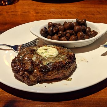 Stoney River - 22 oz. Cowboy (Bone-In Ribeye) Steak and Burgundy Mushroom Buttons - Steakhouses Near Me - Deer Park, Illinois Stoney River - 22 oz. Cowboy (Bone-In Ribeye) Steak and Burgundy Mushroom Buttons - Steakhouses Near Me - Deer Park, Illinois