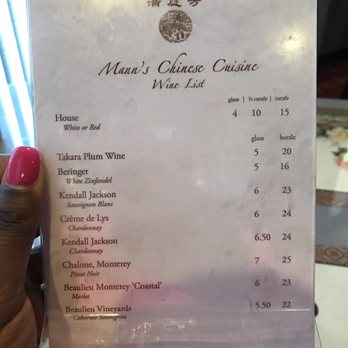 Mann's Chinese Cuisine - Wine list - Chinese Near Me - Concord, California Mann's Chinese Cuisine - Wine list - Chinese Near Me - Concord, California