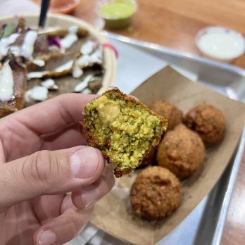 The Kebab Shop - Inside of the falafel - Mediterranean Near Me - San Diego, California