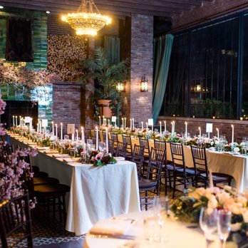 Hudson Flowers - A view of the dinner tables at The Bower Hotel Photo by Jennifer Boris - Florists Near Me - Hoboken, New Jersey