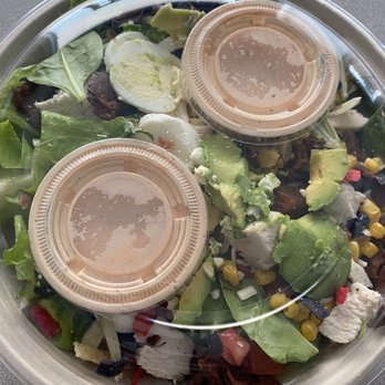 The Toss - Baja Cobb with extra dressing - Salad Near Me - San Carlos, California The Toss - Baja Cobb with extra dressing - Salad Near Me - San Carlos, California