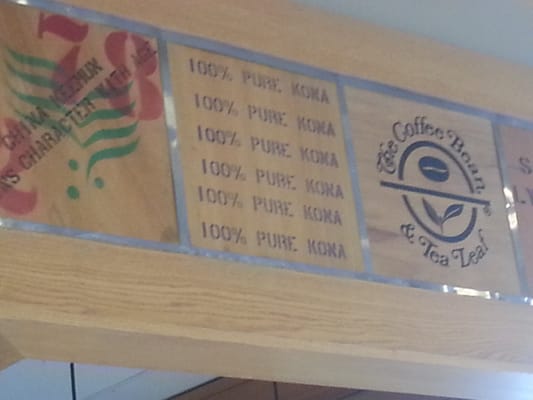Menu photo 5 The Coffee Bean & Tea Leaf Santa Ana, CA Menu photo 5 The Coffee Bean & Tea Leaf Santa Ana, CA