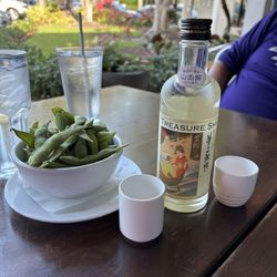 Sushi Siam - Sake and edamame