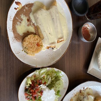 Casa Tequilla - Chimichangas with rice and beans - Mexican Near Me - Broken Arrow, Oklahoma