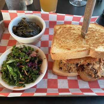 Magnolia & May - Collard greens and chicken sandwich - Bars Near Me - Memphis, Tennessee Magnolia & May - Collard greens and chicken sandwich - Bars Near Me - Memphis, Tennessee