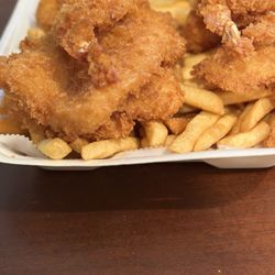 Seafood In The Sea - Fish and shrimp - the tempura style