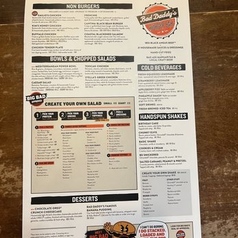 Bad Daddy's Burger Bar - Non burger side menu - Burgers Near Me - Winston-Salem, North Carolina
