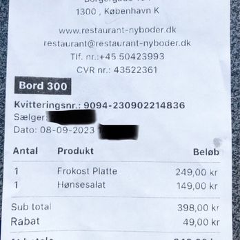 Nyboders Køkken - Receipt... - Danish Near Me - København Nyboders Køkken - Receipt... - Danish Near Me - København