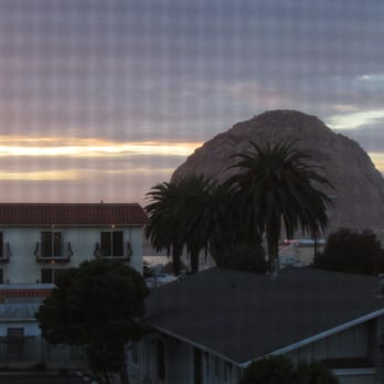 Morro Crest Inn - View of Morro Rock from room 217. - Hotels Near Me - Morro Bay, California